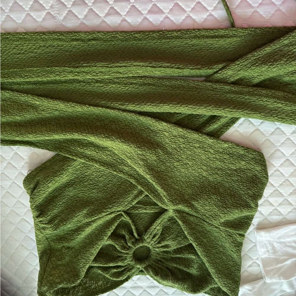 Green Textured Top